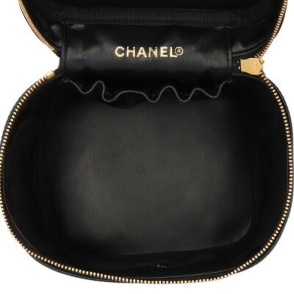 Chanel Vanity Handbag Caviar Leather Black - Picture 6 of 8